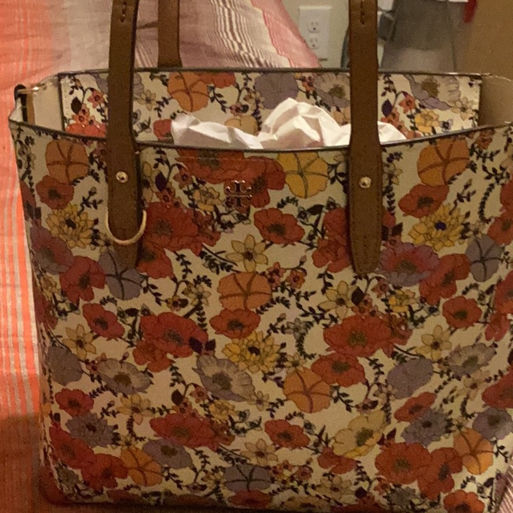 Tory Burch Floral Bag in great condition